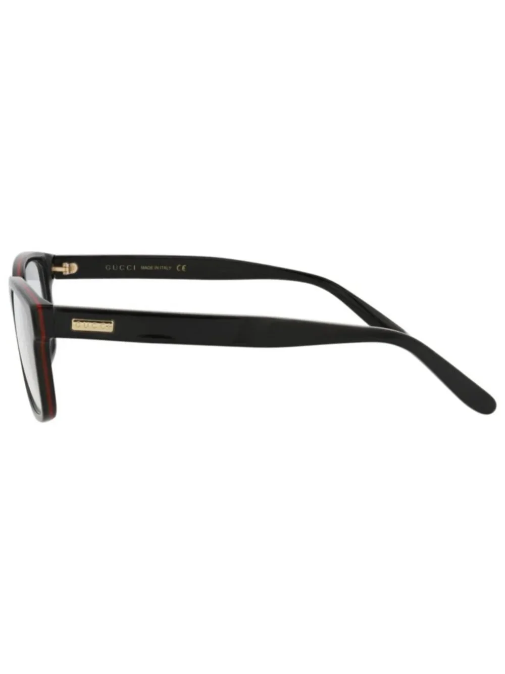 New Gucci Women's Eyeglasses Square Rectangle Acetate Frame Unisex Black Black